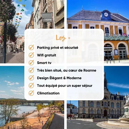 Appartamento Tulipe Centre-ville - Parking & Clim Roanne